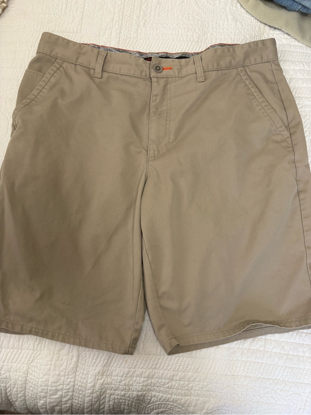 Tony Hawk Tan Flat-Front Men's Shorts